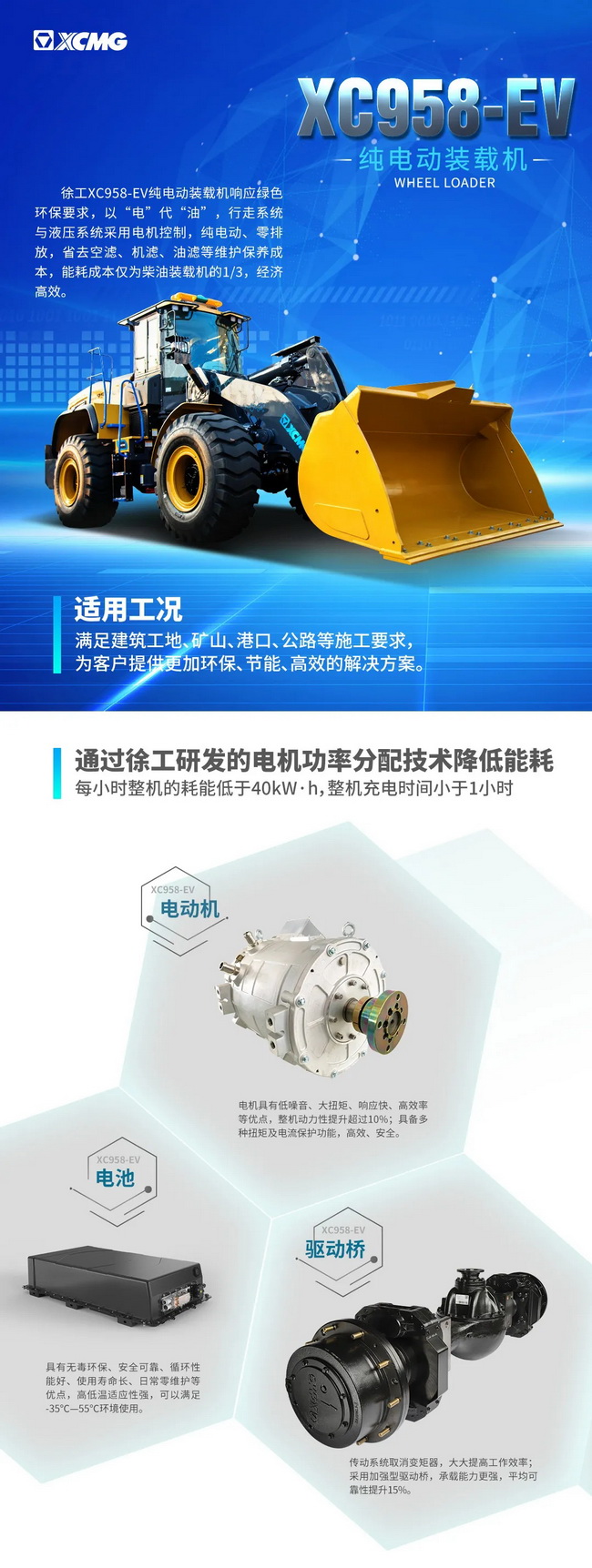 安博网页版XC958-EV纯电动装载机